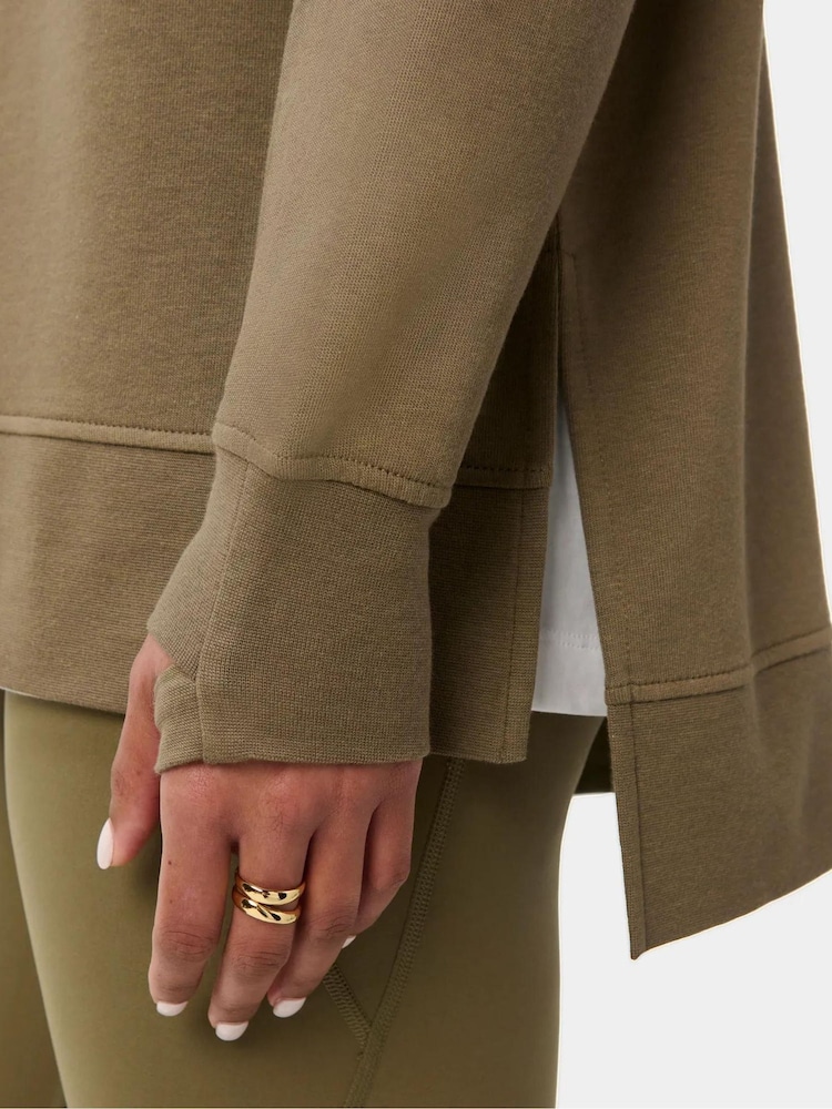 Sweaty Betty Brown After Class Longline Sweatshirt - Image 6 of 6