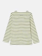 Joules Girls' Harbour Khaki Green Long Sleeve Jersey Top - Image 2 of 5