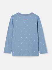 Joules Girls' Ava Blue Artwork T-Shirt - Image 2 of 5