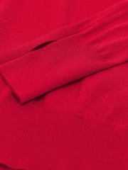 Reiss Red Edina Merino Wool Roll-Neck Jumper - Image 6 of 6