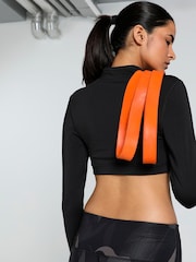 Puma Black Womens Modest Long Sleeve Sports Bra - Image 2 of 9