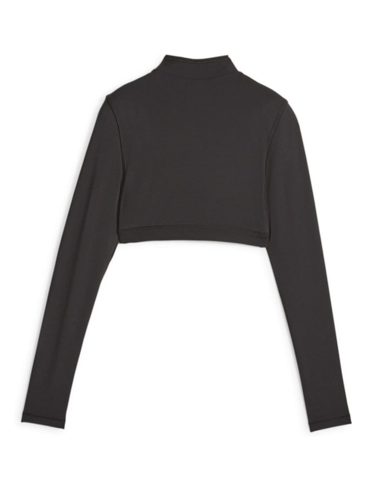 Puma Black Womens Modest Long Sleeve Sports Bra - Image 8 of 9