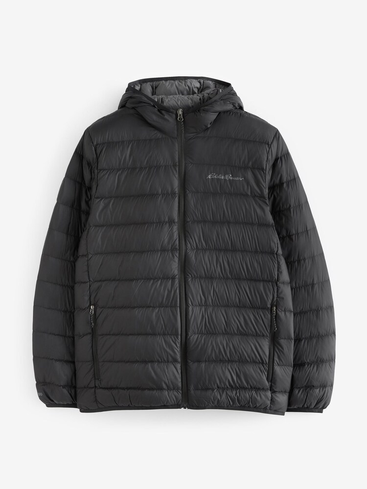 Eddie Bauer Black Cirruslite Down Hooded Jacket - Image 3 of 3