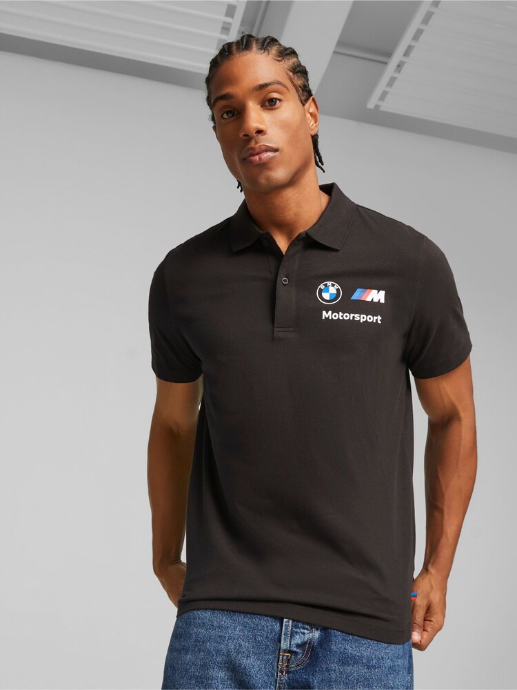 Puma Black Mens BMW M Motorsport Polo Shirt - Image 1 of 7