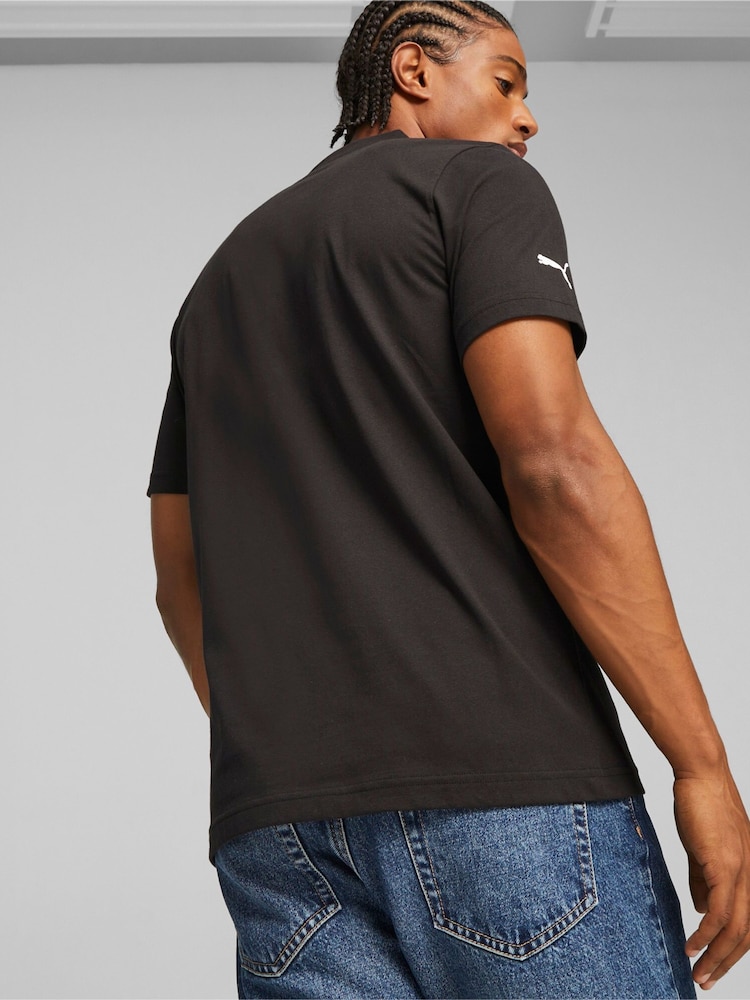 Puma Black Mens BMW M Motorsport Polo Shirt - Image 2 of 7