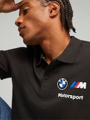 Puma Black Mens BMW M Motorsport Polo Shirt - Image 4 of 7