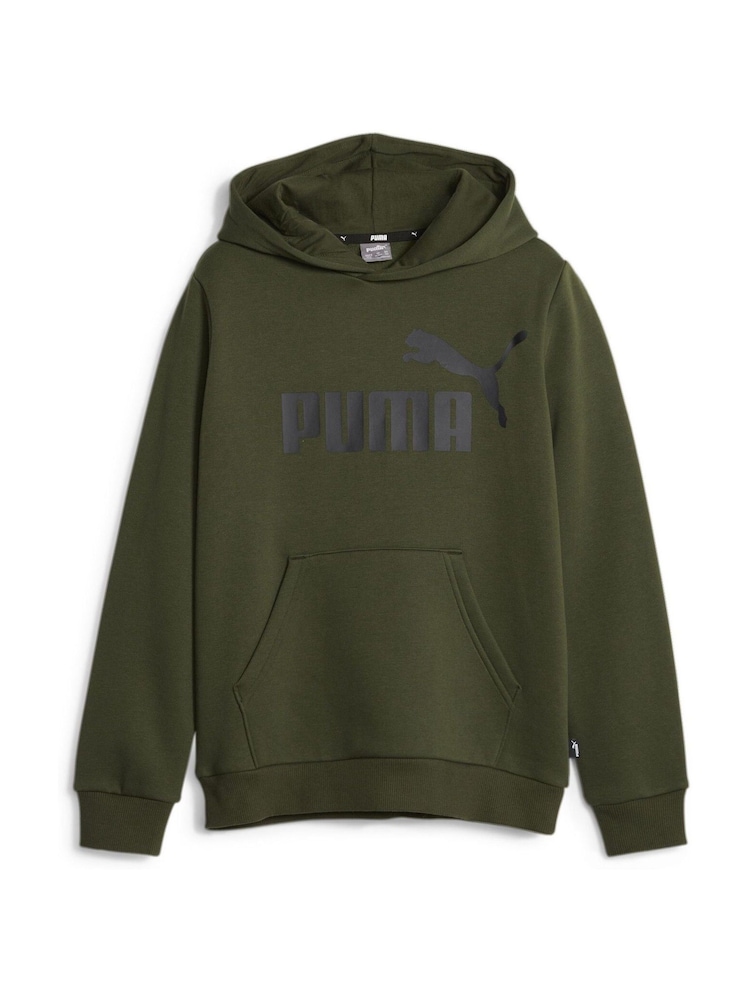 Puma Green Youth Essentials Big Logo Hoodie - Image 1 of 2