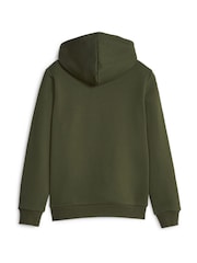 Puma Green Youth Essentials Big Logo Hoodie - Image 2 of 2