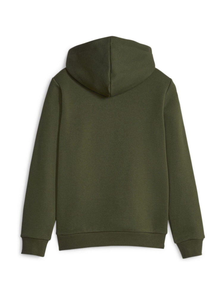 Puma Green Youth Essentials Big Logo Hoodie - Image 2 of 2