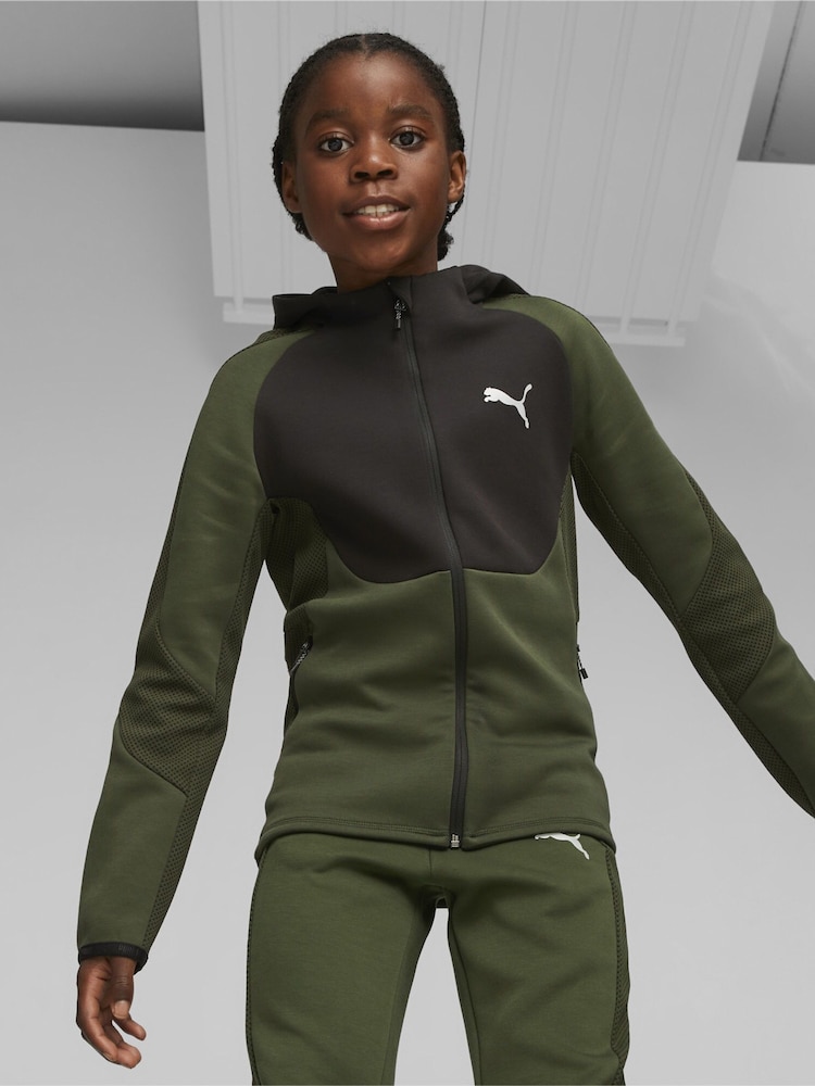 Puma Green Evostripe Youth Full-zip Hoodie - Image 1 of 1