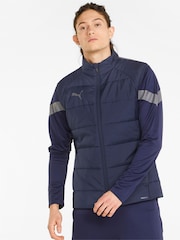Puma Blue teamLIGA Mens Football Vest Jacket - Image 1 of 5