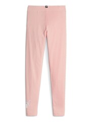 Puma Pink Essentials Logo Leggings - Image 2 of 2