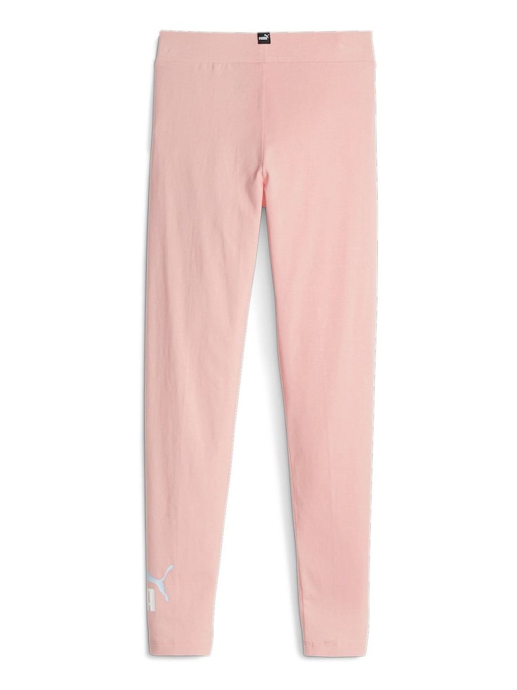 Puma Pink Essentials Logo Leggings - Image 2 of 2