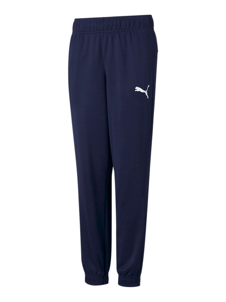Puma Blue Active Tricot Youth Sweat 100% Cotton Joggers - Image 1 of 2