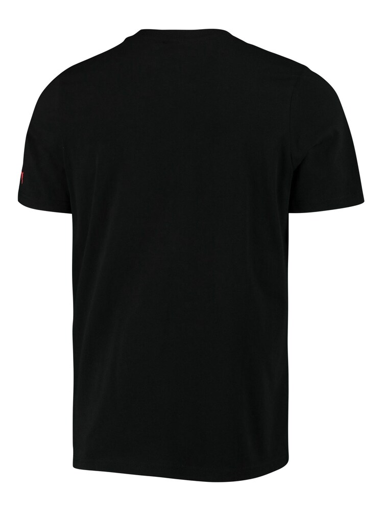 Puma Black Mens Scuderia Ferrari Race Big Shield Motorsport T-Shirt - Image 8 of 8