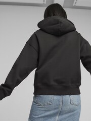 Negro - Sudadera con capucha extragrande de mujer de Puma - Imagen 2 de 7