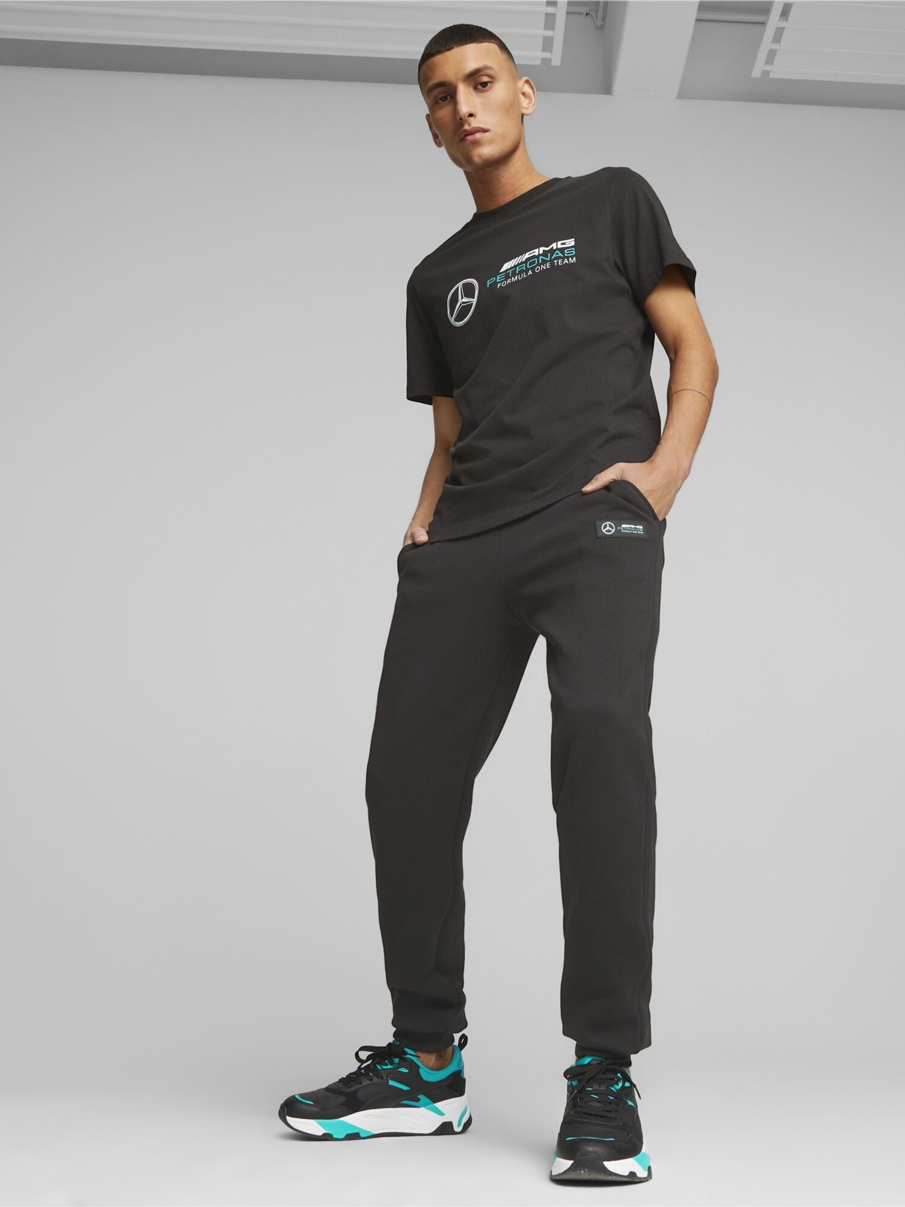 Buy Puma Black Mens Mercedes-AMG PETRONAS Motorsport Sweat Joggers
