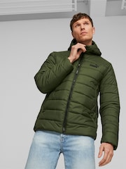 Puma Dark Green Essentials Padded Jacket - Image 1 of 7