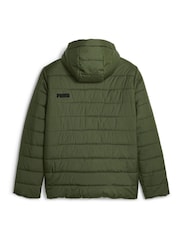 Puma Dark Green Essentials Padded Jacket - Image 7 of 7