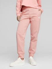 Puma Pink Essentials Womens Sweat Joggers - Image 1 of 7