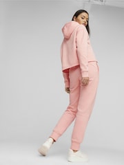 Puma Pink Essentials Womens Sweat Joggers - Image 5 of 7