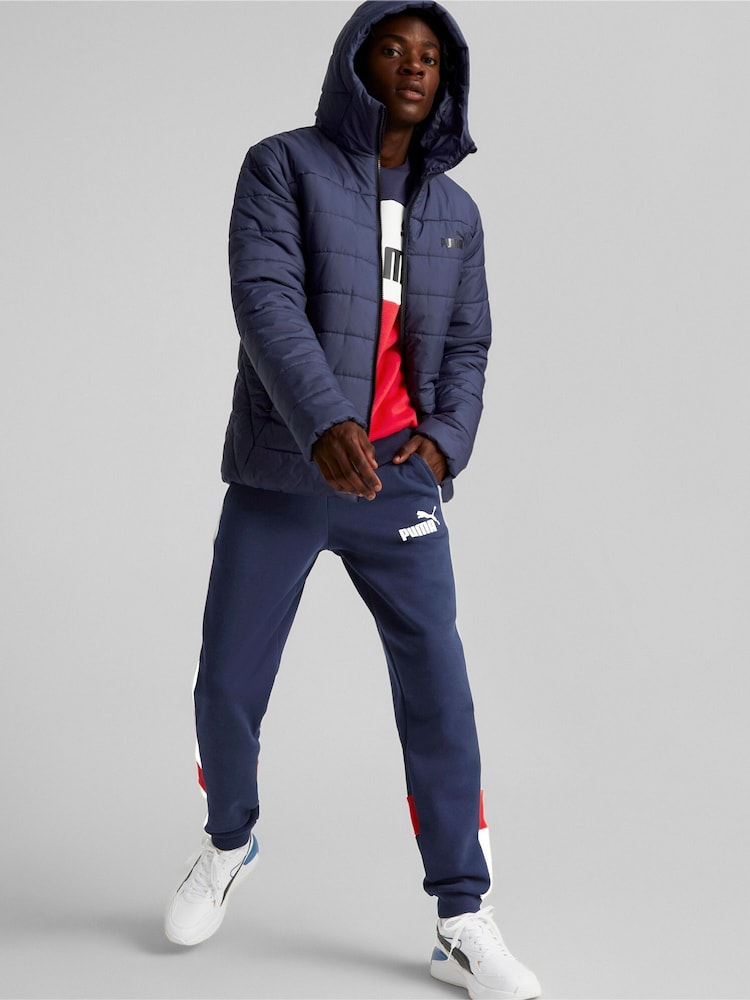 Puma Blue Essential Coat Jacket - Image 1 of 7