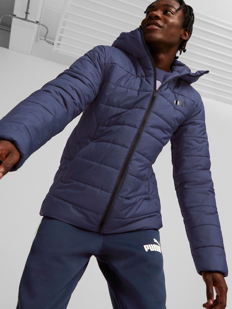 Puma Blue Essential Coat Jacket - Image 2 of 7