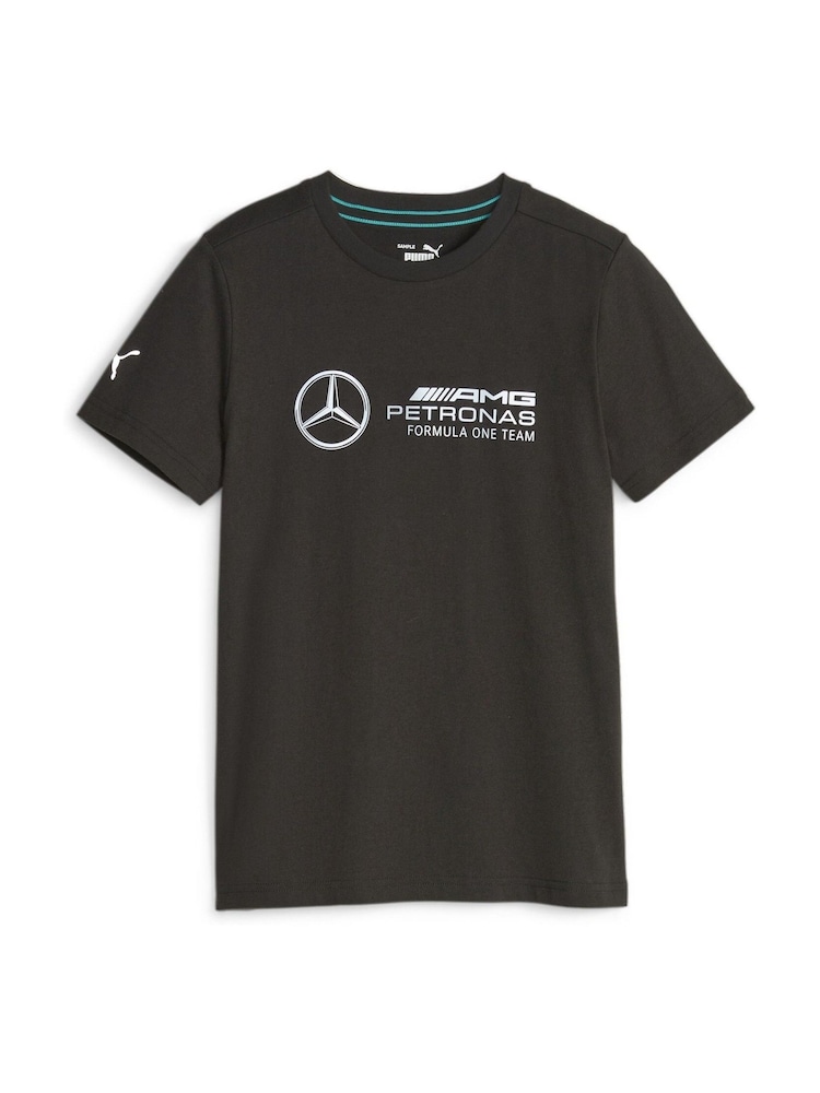 Puma Black Mercedes-AMG Petronas Motorsport Youth Logo T-Shirt - Image 1 of 2