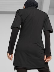 Puma Black Oversized Womens Modest Training T-Shirt - Image 2 of 7