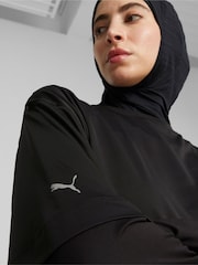 Puma Black Oversized Womens Modest Training T-Shirt - Image 5 of 7