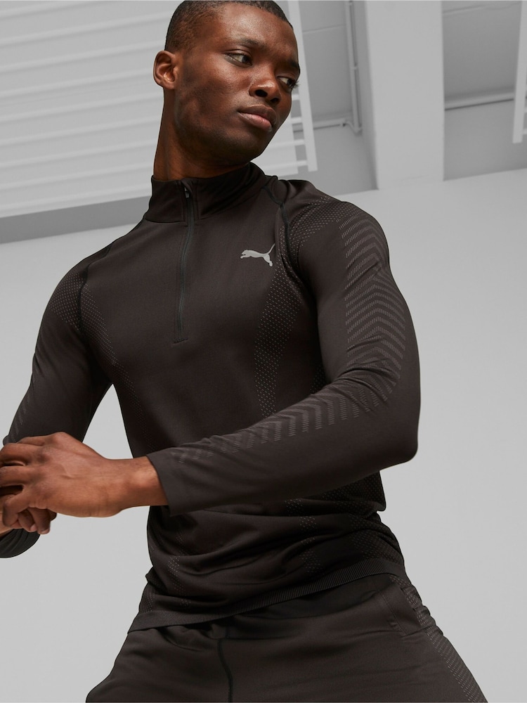 Muscle Fit Mens Half Zip Gym Top Muscle Fit Mens Gym Half Zip
