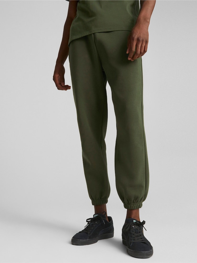 Puma Green Classics Mens Sweat Joggers - Image 1 of 7
