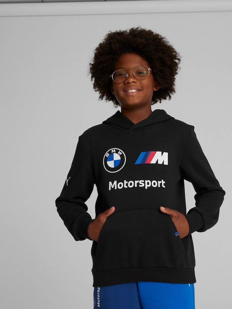 Puma Black BMW M Motorsport Youth Essentials Hoodie - Image 1 of 5