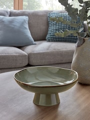 Grey Scandi Ceramic Reactive Glaze Decorative Bowl - Image 1 of 4