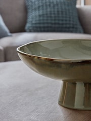 Grey Scandi Ceramic Reactive Glaze Decorative Bowl - Image 2 of 4