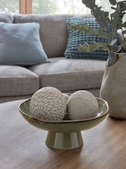 Grey Scandi Ceramic Reactive Glaze Decorative Bowl - Image 3 of 4