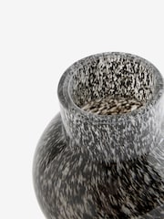 Black Mottled Glass Vase - Image 4 of 4