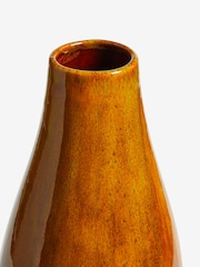 Orange Large Ceramic Reactive Glaze Vase - Image 2 of 3