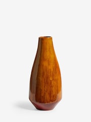Orange Large Ceramic Reactive Glaze Vase - Image 3 of 3