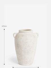 Natural Country Ceramic Lydford Small Textured Flower Vase - Image 5 of 5