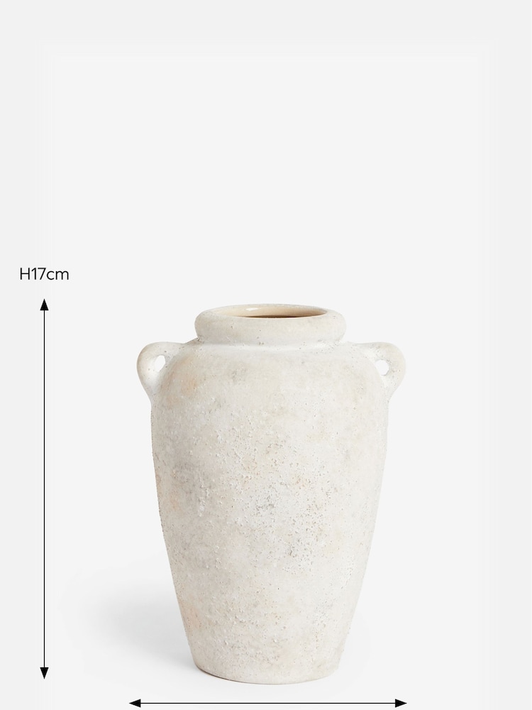 Natural Country Ceramic Lydford Small Textured Flower Vase - Image 5 of 5