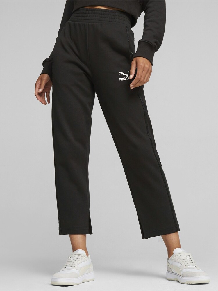 Puma Black T7 Womens High Waist Joggers - Image 1 of 9