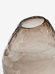 Grey N. Premium Smoked Textured Glass Vase - Image 4 of 4