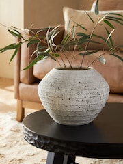 Grey N. Premium Concrete Look Textured Stone Vase - Image 1 of 3
