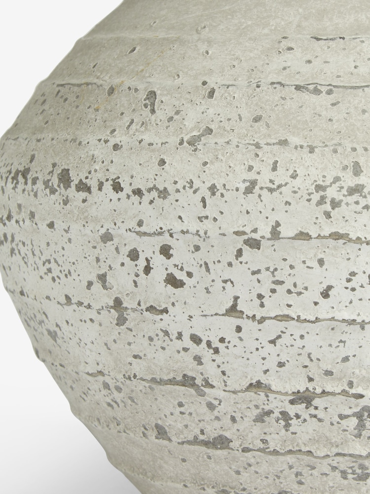 Grey N. Premium Concrete Look Textured Stone Vase - Image 3 of 3