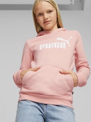 Puma Pink Essentials Logo Youth Hoodie - Image 1 of 5