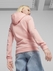 Puma Pink Essentials Logo Youth Hoodie - Image 2 of 5