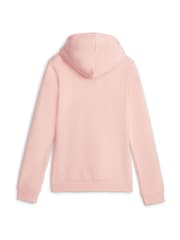 Puma Pink Essentials Logo Youth Hoodie - Image 5 of 5