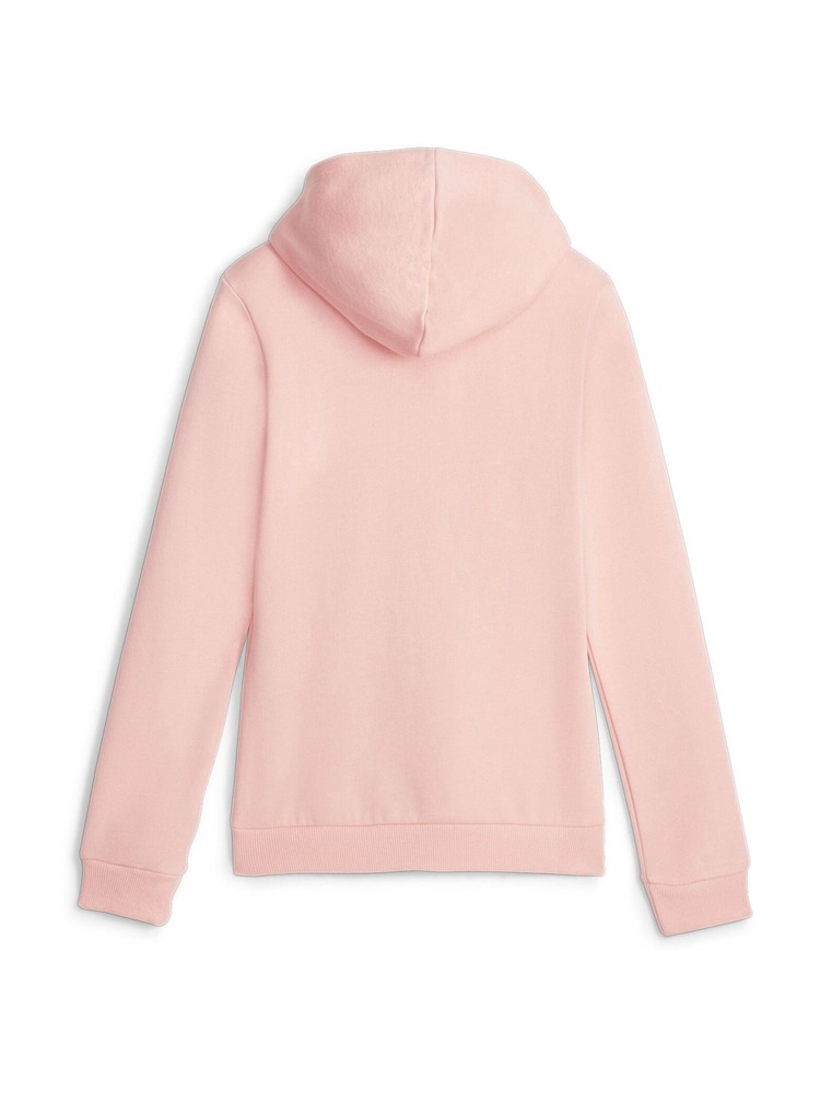 Puma Pink Essentials Logo Youth Hoodie - Image 5 of 5