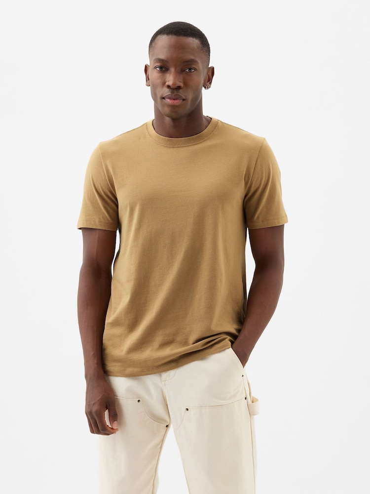 Gap Brown Everyday Soft Short Sleeve Crew Neck T-Shirt - Image 1 of 1